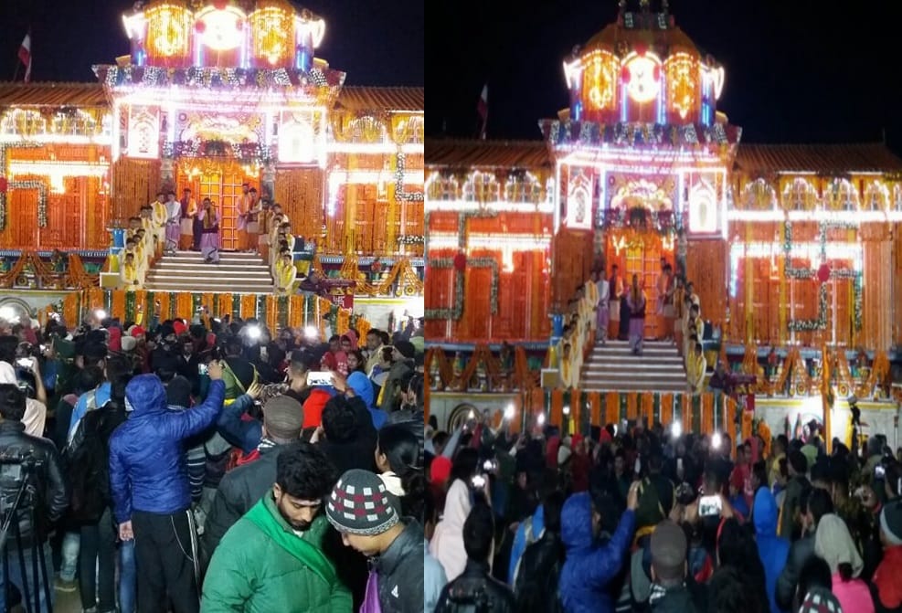 Badrinath dham Gate open 2018 pilgrims gathering exclusive photos