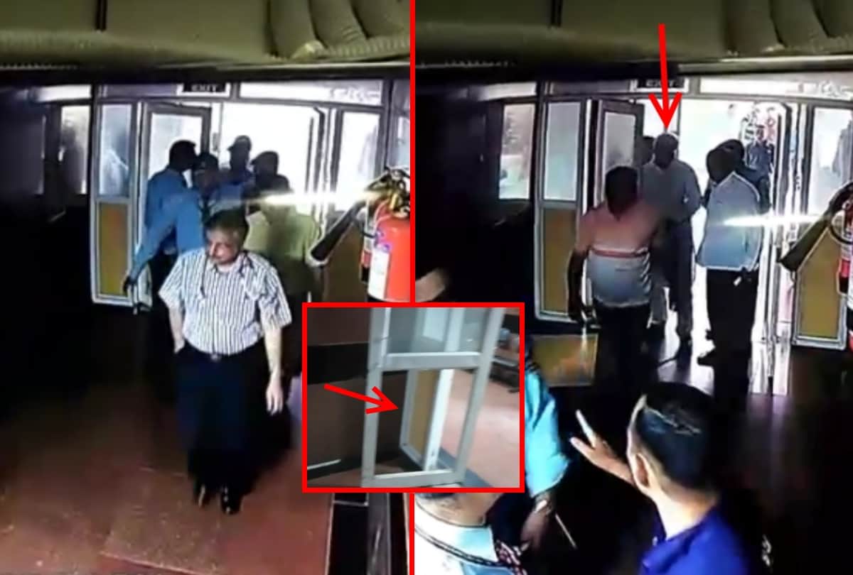 lalu reaches with some people to aiims pathlab after aiims director and broke gate photos