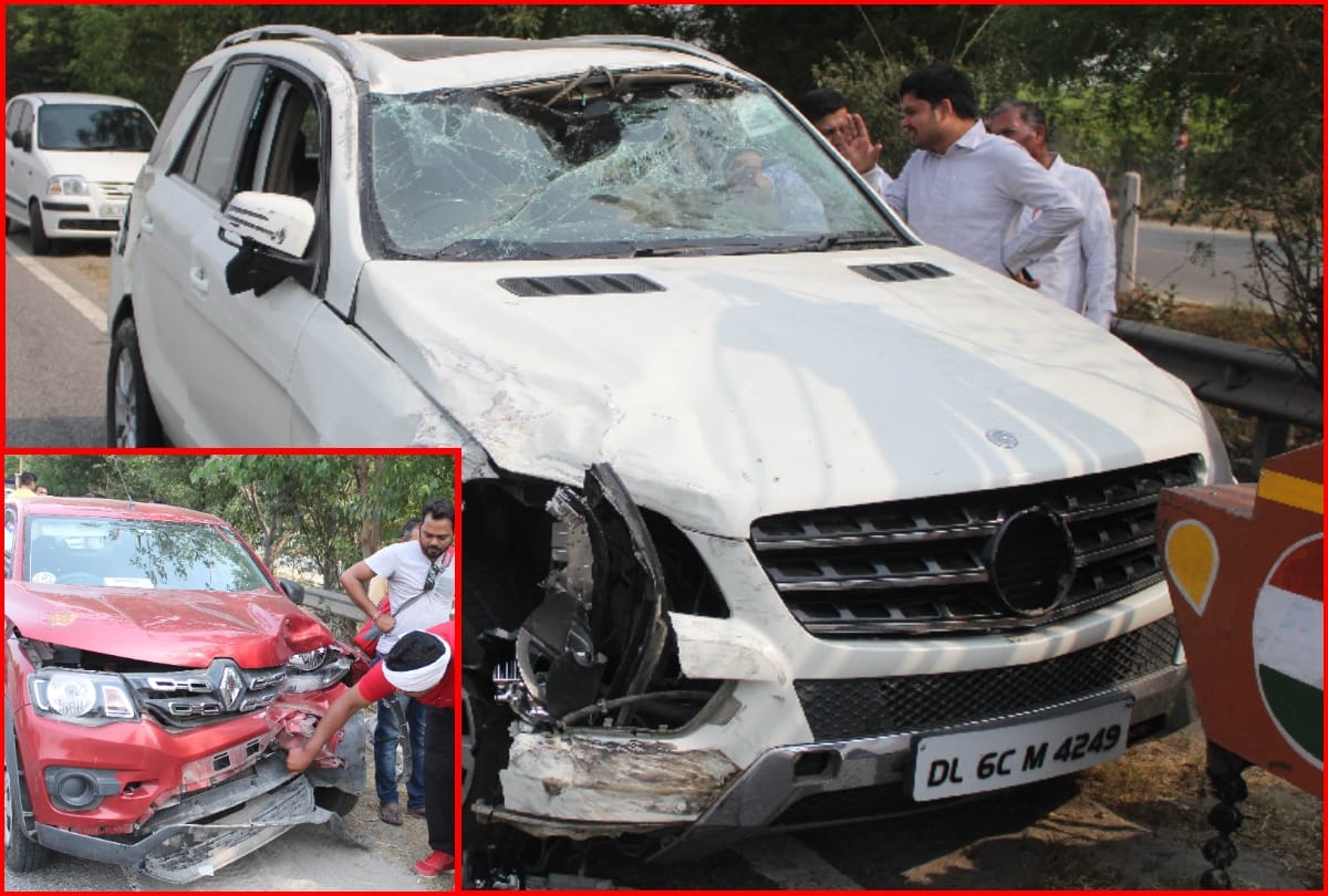 seven cars collided with each other at noida-greater noida expressway