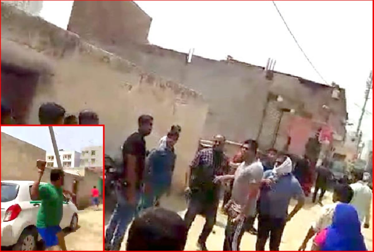 two groups fought with each other, one group did firing and another threw stones in property dispute