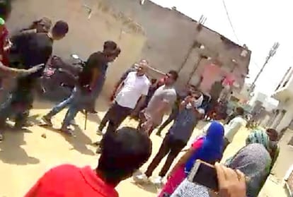 two groups fought with each other, one group did firing and another threw stones in property dispute