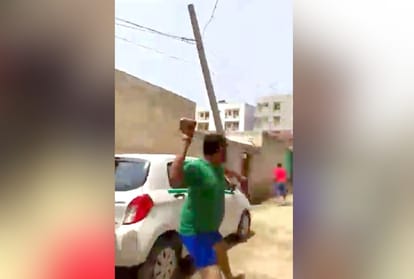 two groups fought with each other, one group did firing and another threw stones in property dispute