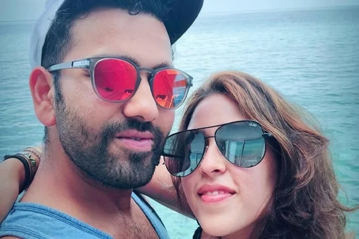 Rohit sharma celebrating his fourth wedding anniversary with wife ritika sajdeh