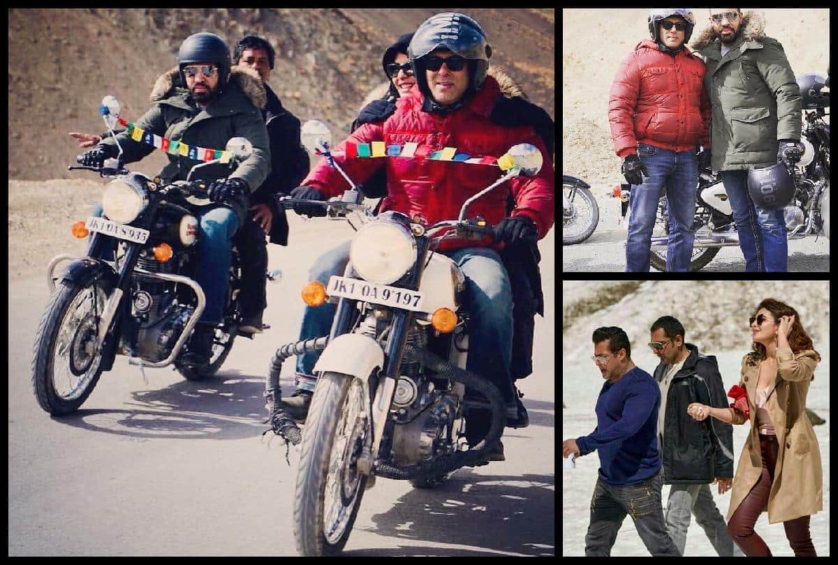 Race 3 Shooting In Leh Ladakh Salman Khan And Jacqueline Fernandez Enjoy Bike Ride With Shera