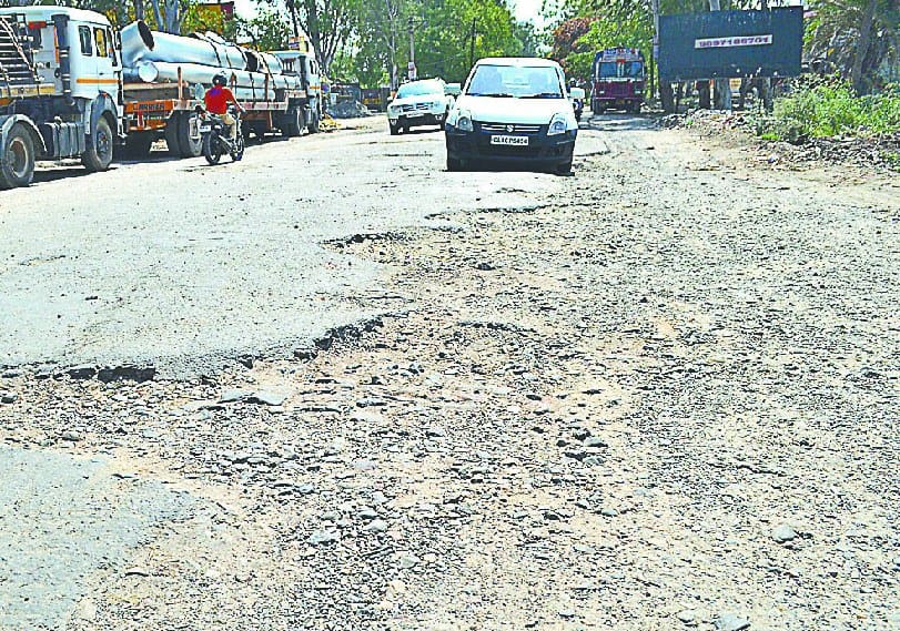 ganganagar se mansoori ke beech bana accident zone