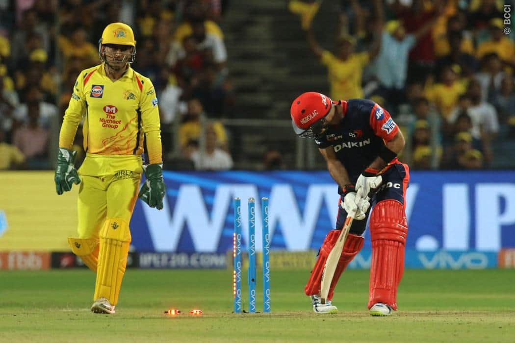 Dhoni equals Robin Uthappa record of the most stumps in the IPL