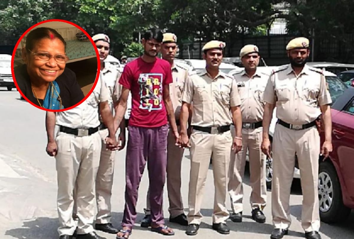 old lady was killed by hitting by dumble, accused arrested