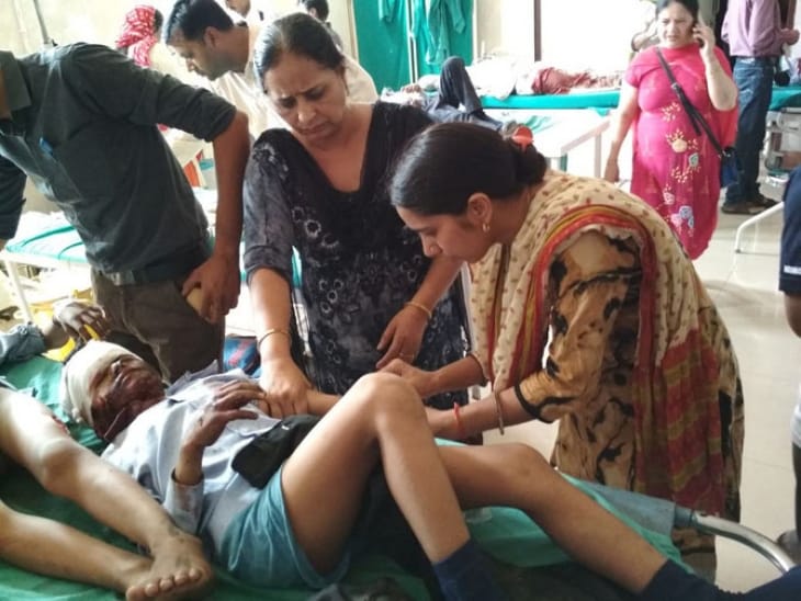 charkhi dadri school bus accident on highway, three childrens died
