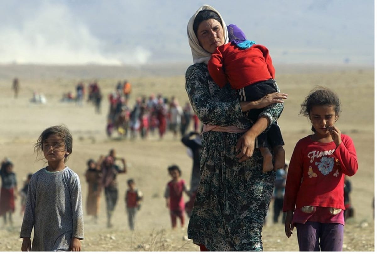 Air strikes kill 23 civilians in IS-held area in northeast Syria