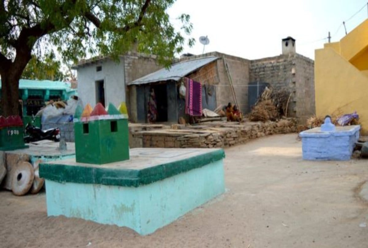 Garave buried in front of every house in this village of Kurnool in Andhra Pradesh