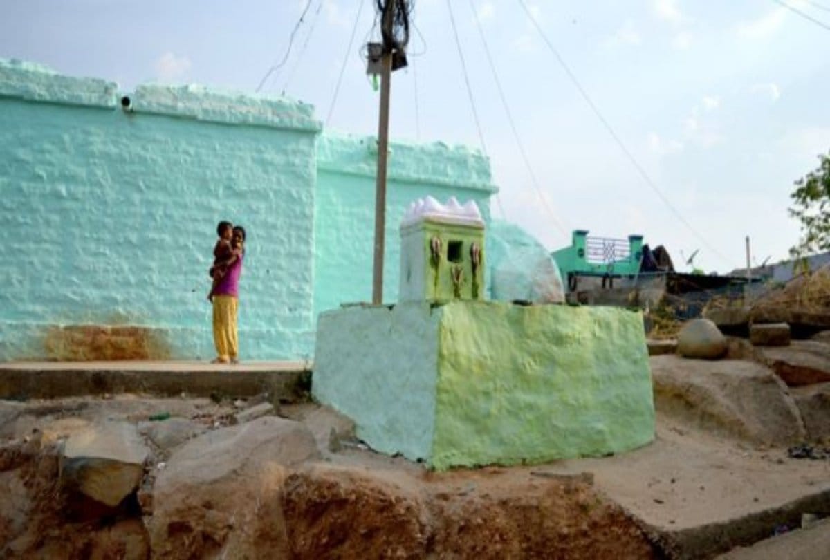Garave buried in front of every house in this village of Kurnool in Andhra Pradesh