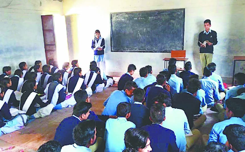 no teacher, students teaching in the classes