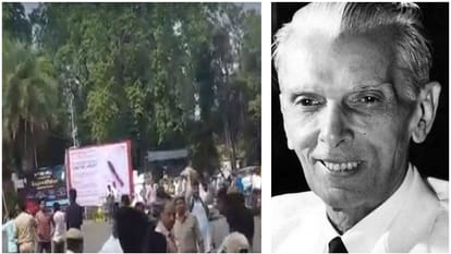Jinnah disputed violent, several people injured in collision stone and lathi charge in AMU