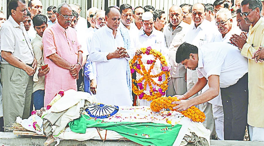 Freedom fighter was given the final farewell with state honor