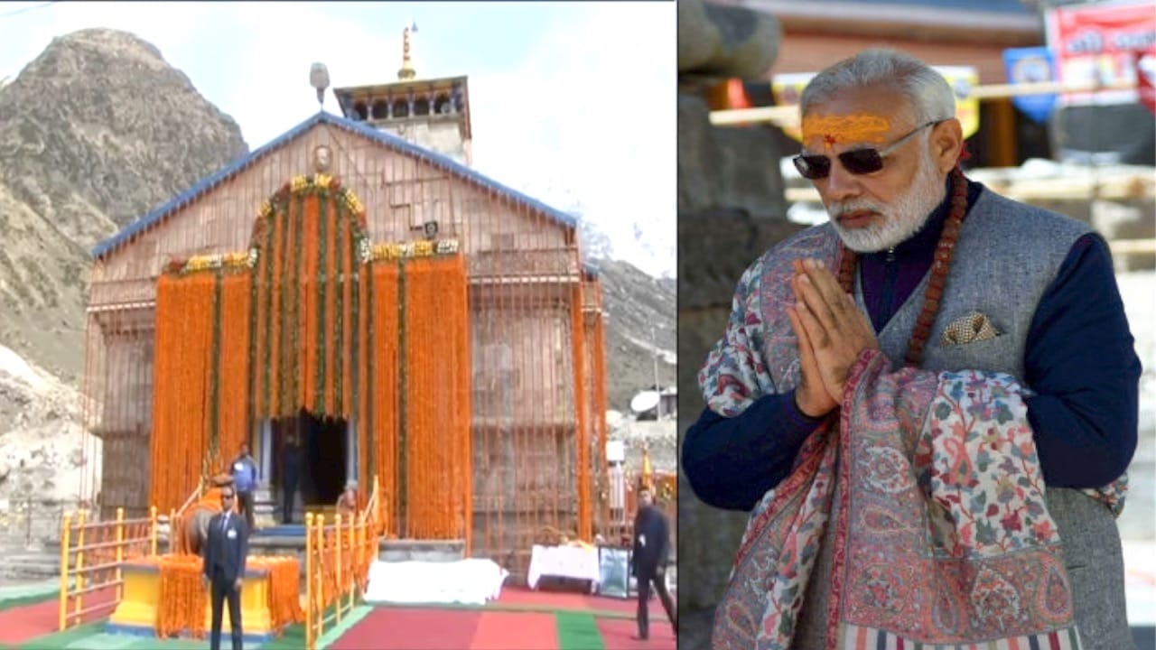 केदारनाथ में नरेंद्र मोदी