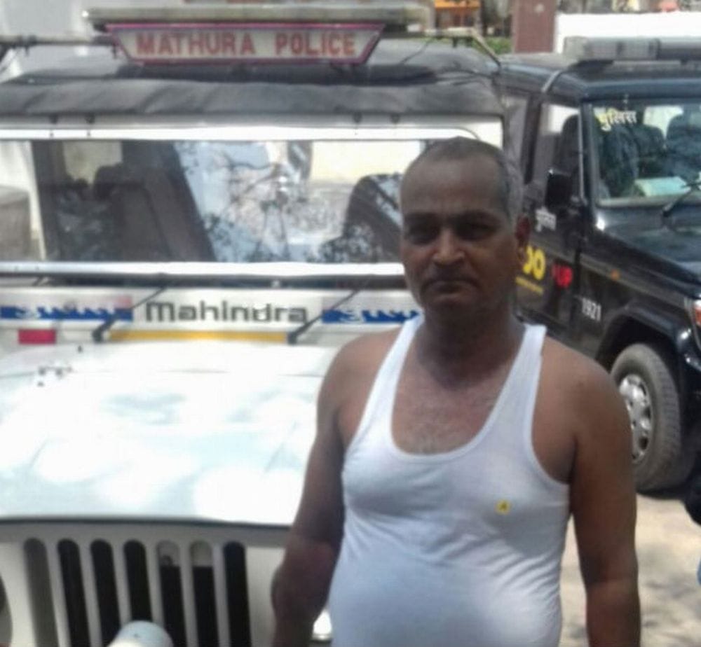 villagers try to burn police officer alive in vrindavan