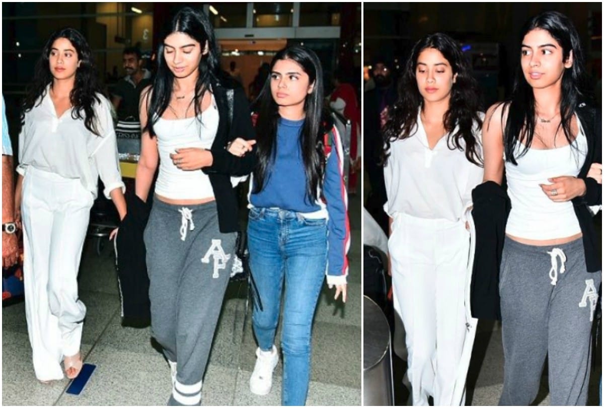 Boney Kapoor arrived in Delhi along with Janhvi and Khushi to receive Sridevi National Film Award
