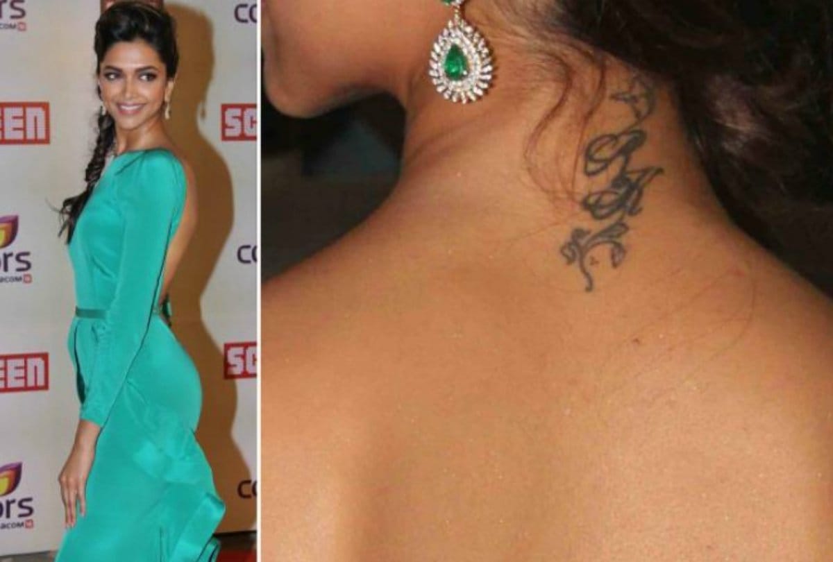 deepika padukone flaunt her ex boyfriend name tattoo