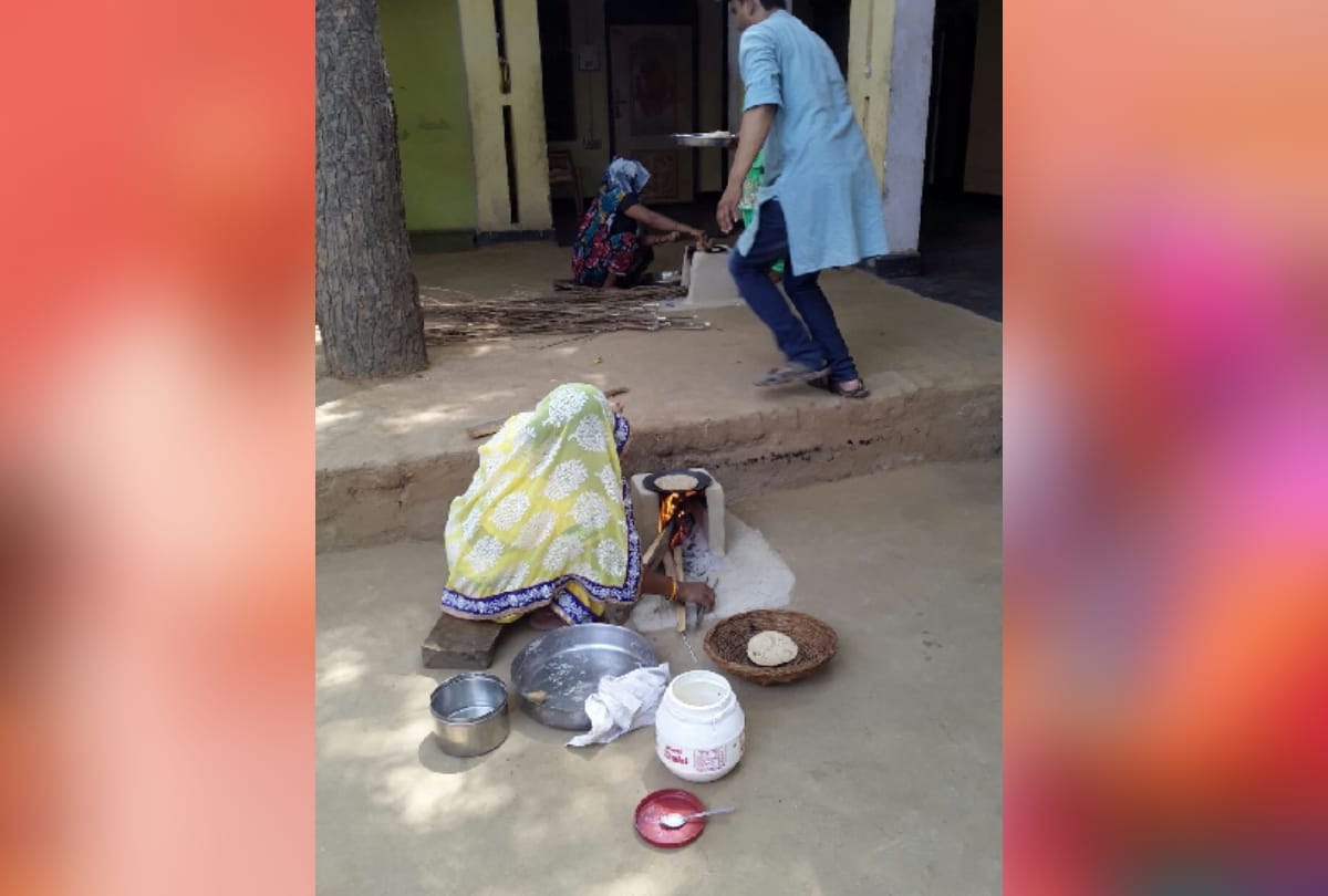 minister in charge jai pratap singh of bjp ate food twice in a day at dalit family house in jewar