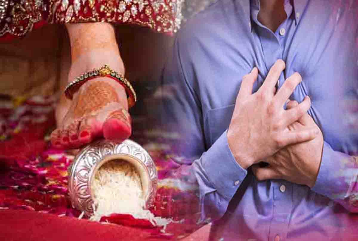 Groom death from heart attack during grah pravesh of bride