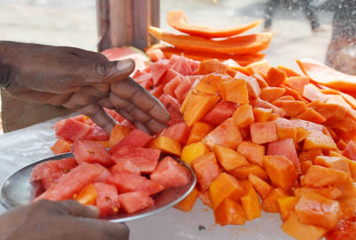 effect of chemical use fruit in hindi
