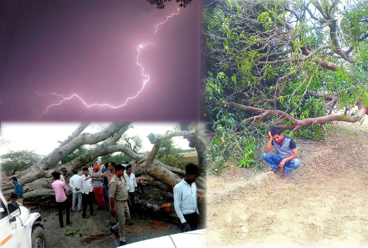 due to rain and strom these districts of Central UP are most affected