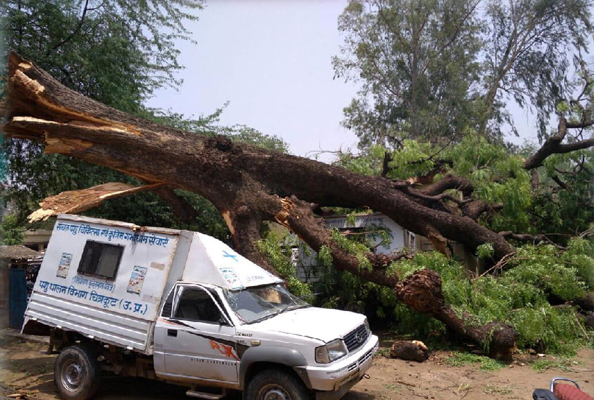 due to rain and strom these districts of Central UP are most affected