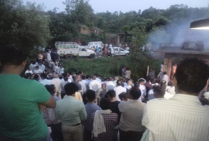 Funeral of assistant town planner shail bala shot dead in kasauli