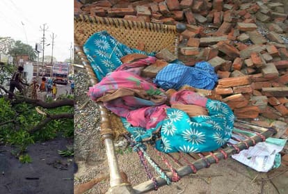 Heavy rain and storm in Uttar Pradesh