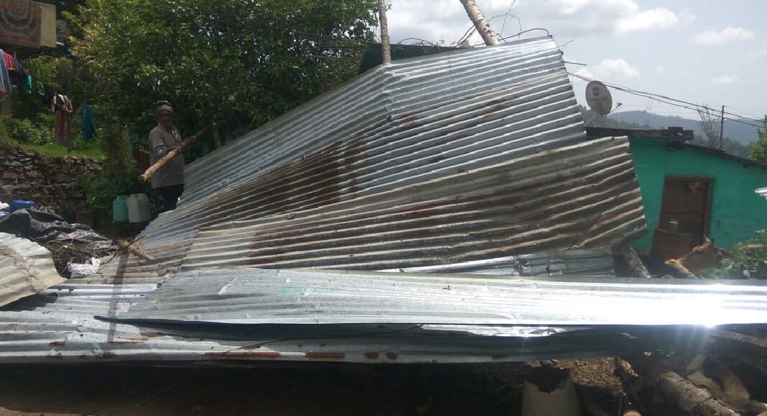 Five people death during storm in uttarakhand