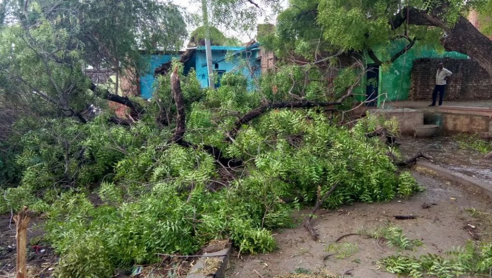 agra thirty six people died due to storm  