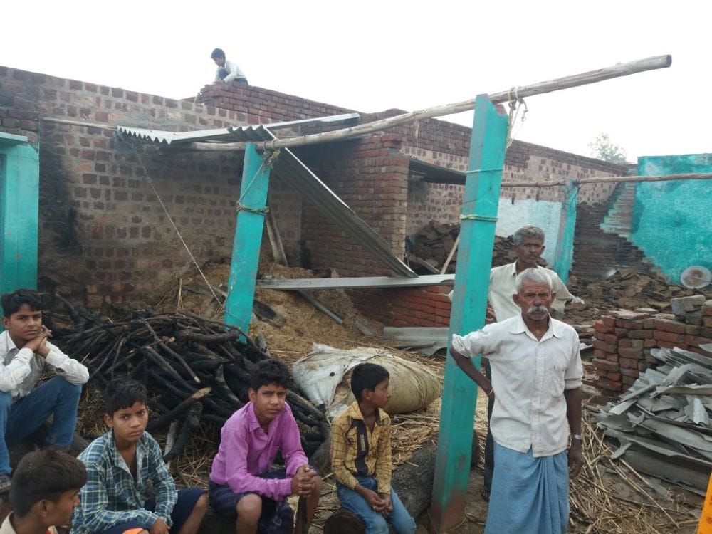 agra thirty six people died due to storm  