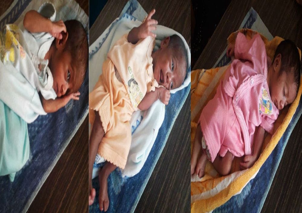 health department adopted three baby girls who born together