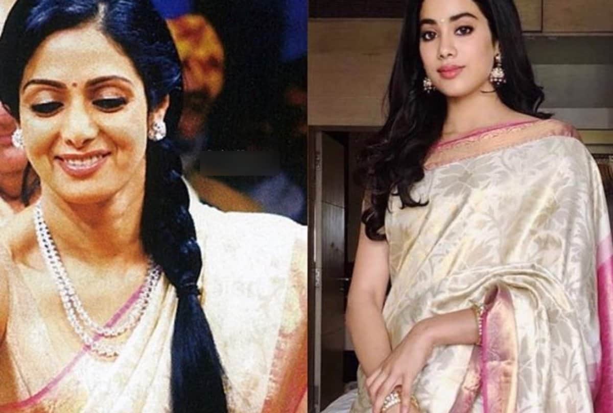 janhvi kapoor and boney kapoor at national film award