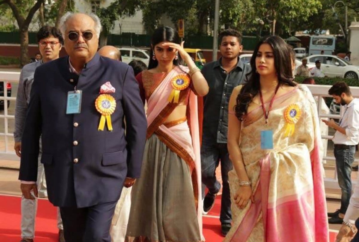 janhvi kapoor wore her mother sridevi saree at national film award function
