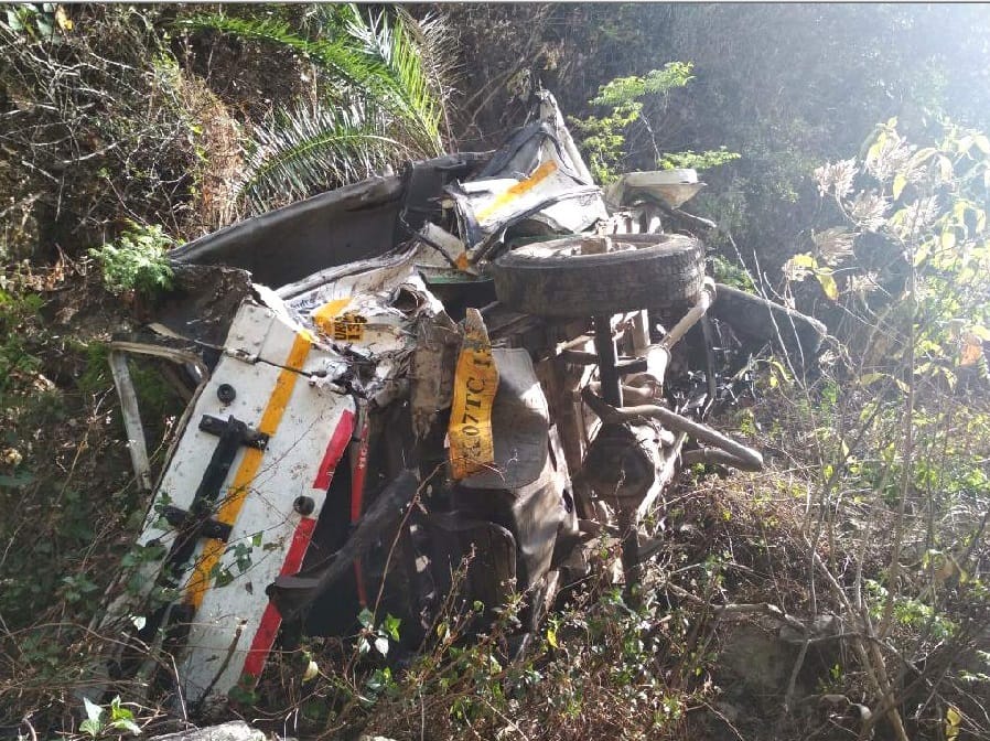 Dead body rescue Horrible photos during Accident in pauri