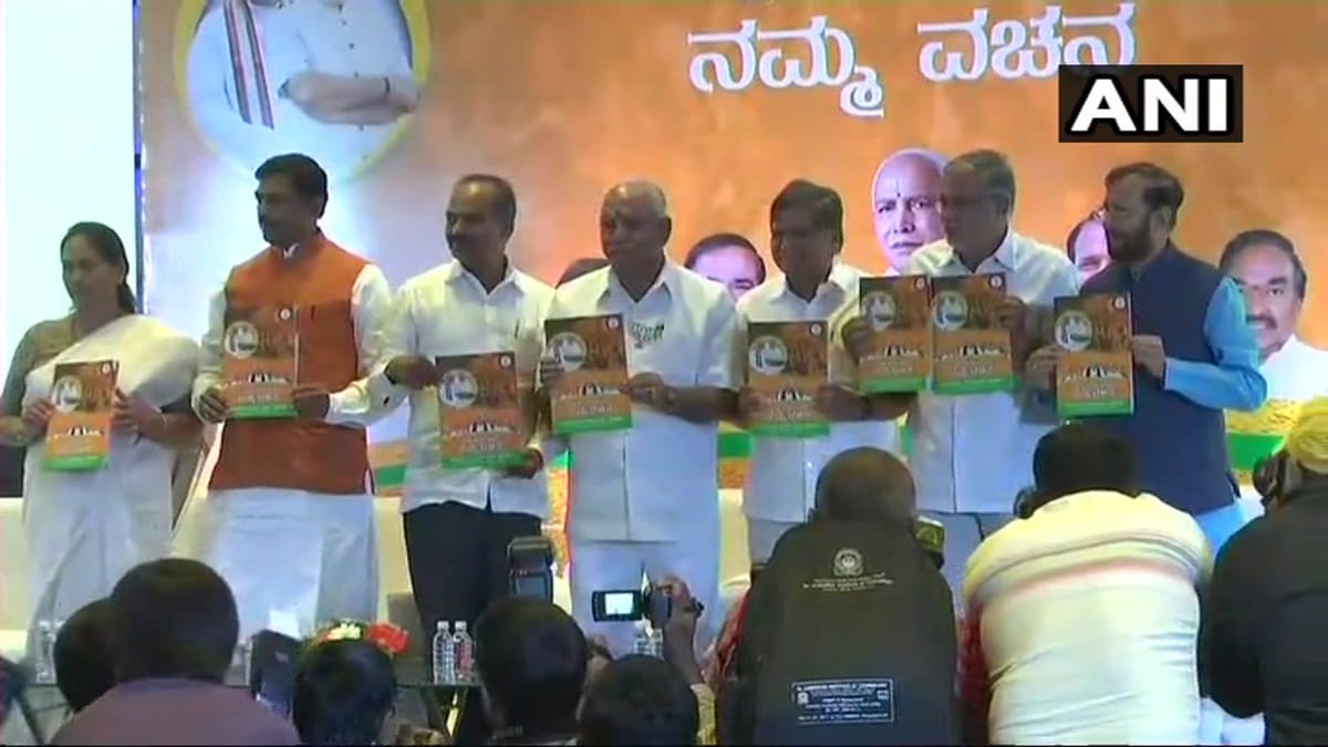 Karnataka Election: BS Yeddyurappa, Union Minister Prakash Javadekar launch party manifesto