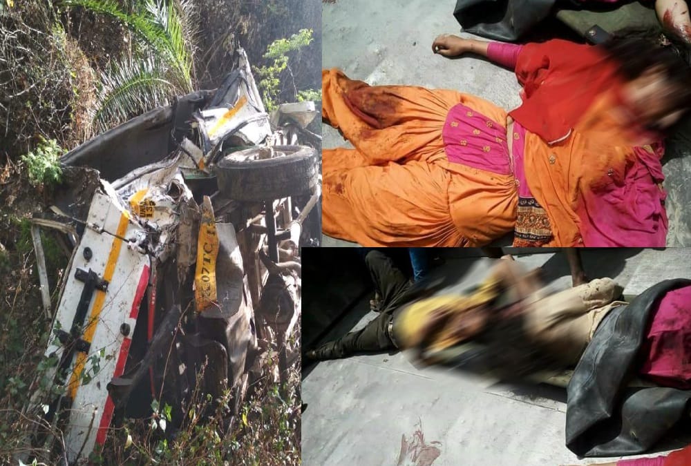 Dead body rescue Horrible photos during Accident in pauri