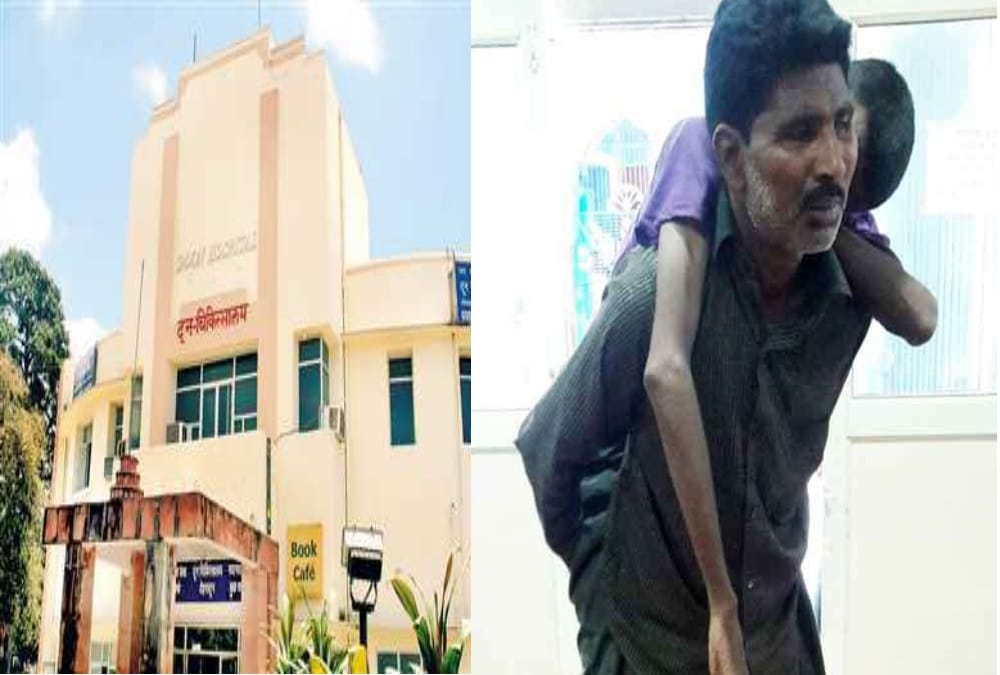 Youth carry brother dead body on his back in dehradun