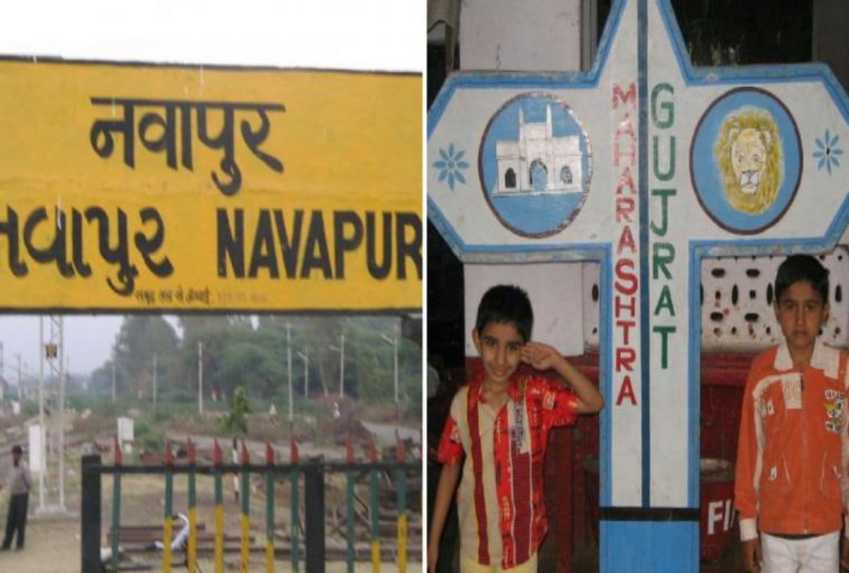 Half Of This Railway Station Is In Gujarat and the other half in the Maharashtra 