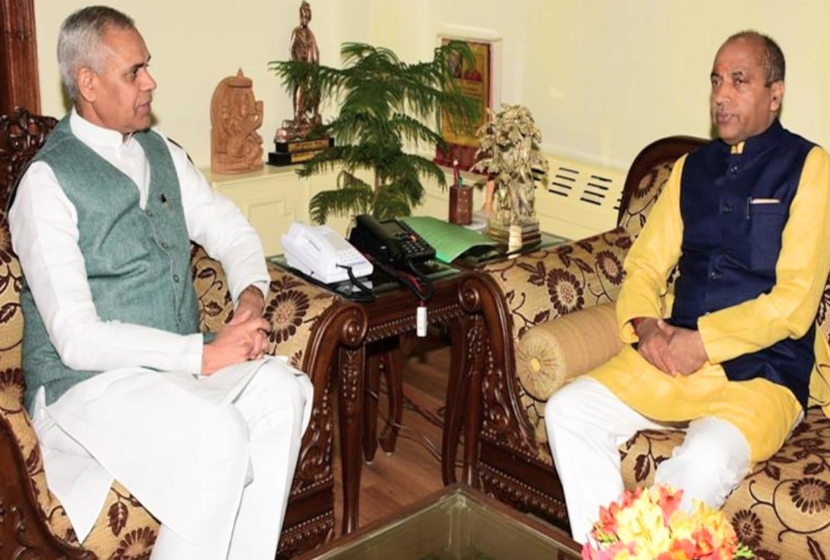 DGP Sita Ram Mardi call on governor Acharya Dev Vrat