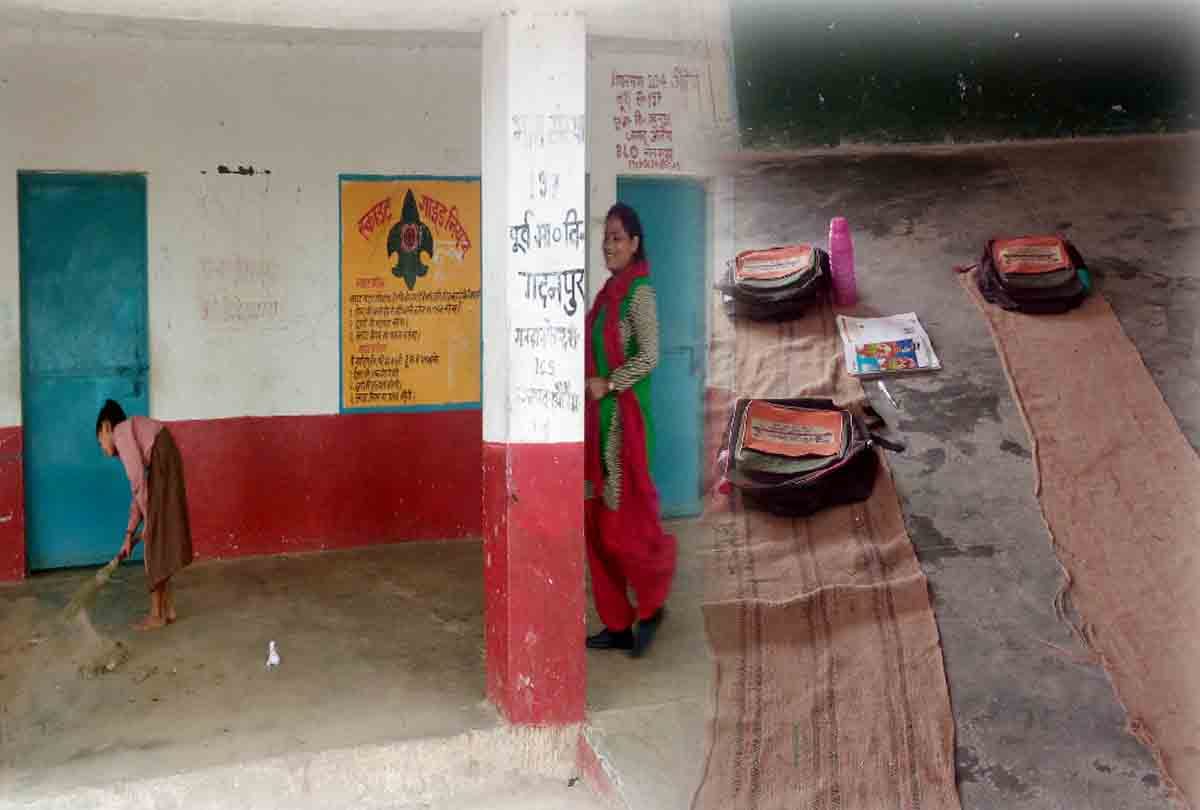 principle make children clean toilet in school in ayodhaya parents protest