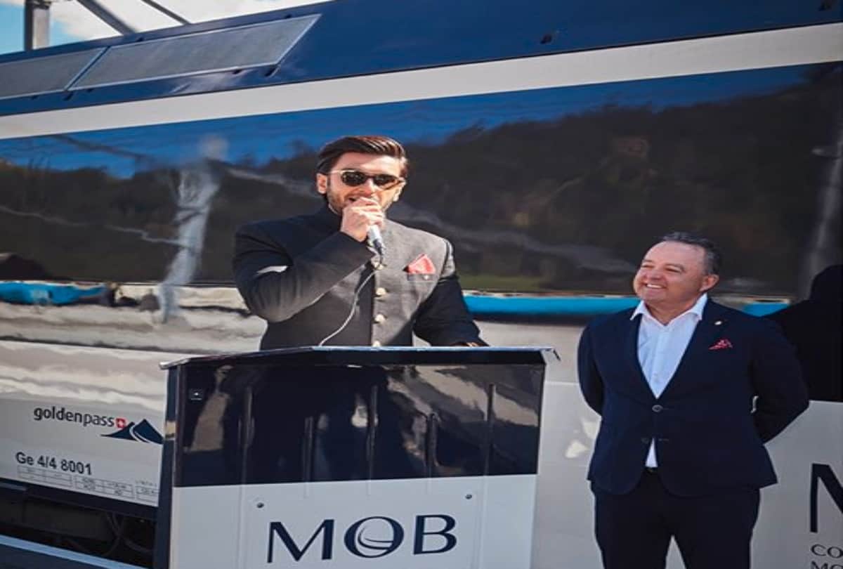 Inaugurating Ranveer on Tour Train in Switzerland Ranveer Singh Sings Sunny Deol Famous Song
