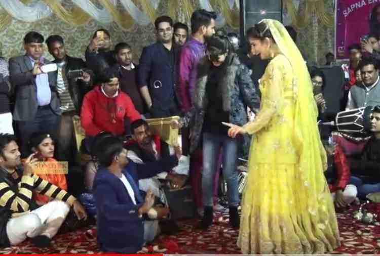 chandigarh, sapna choudhary dance, sapna chaudhary dance with disable boy