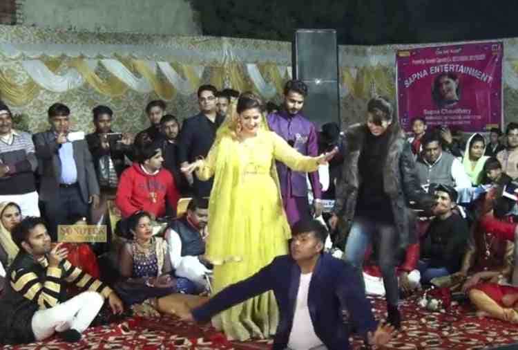 chandigarh, sapna choudhary dance, sapna chaudhary dance with disable boy