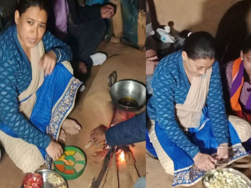 bjp minister cook food for dalit family 