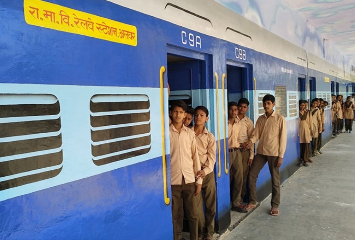 Photos viral on social media of a railway station design school