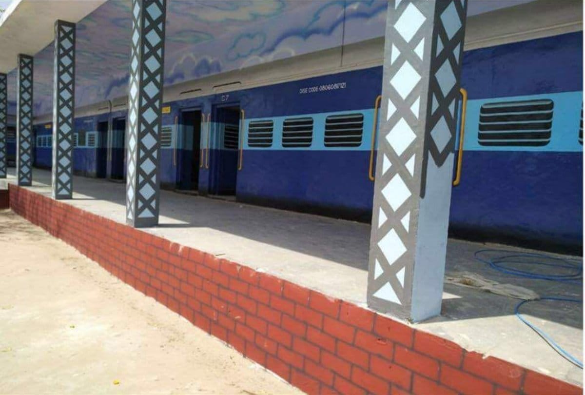 Photos viral on social media of a railway station design school