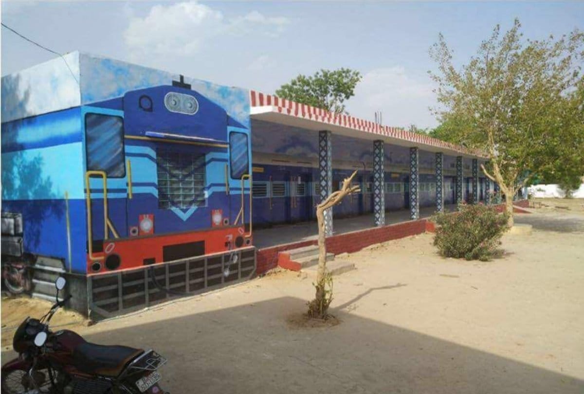 Photos viral on social media of a railway station design school