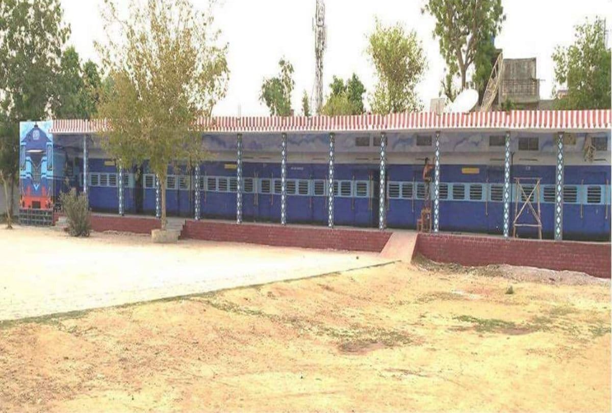 Photos viral on social media of a railway station design school